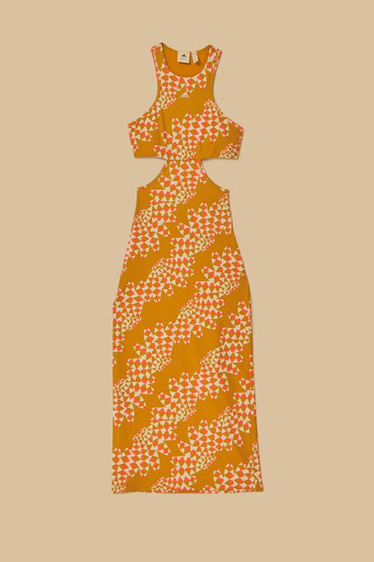 vestido psychedelic wave verde